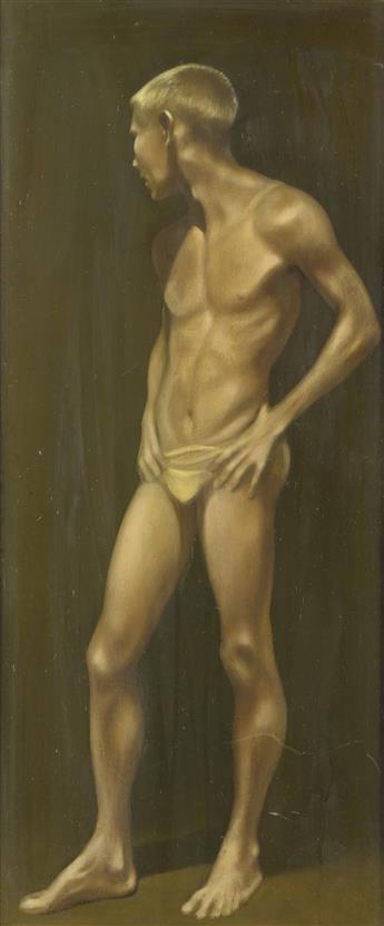 ROBERT BLISS Standing Boy in Yellow Trunks.